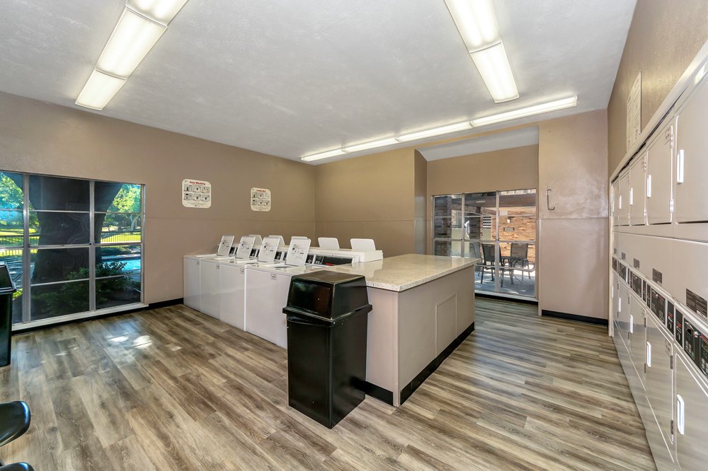 On-site laundry room at Josey Place